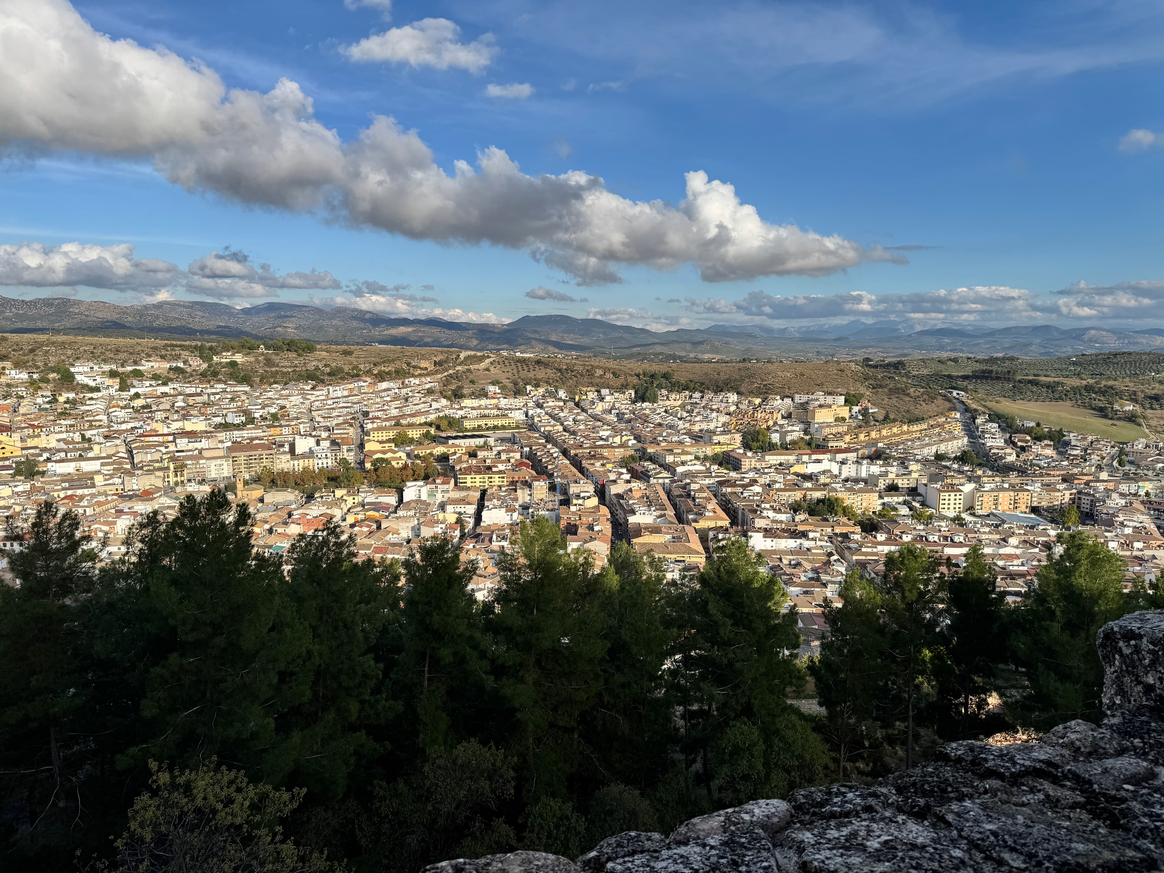 Vista desde la fortaleza de la mota en Alcala la Real