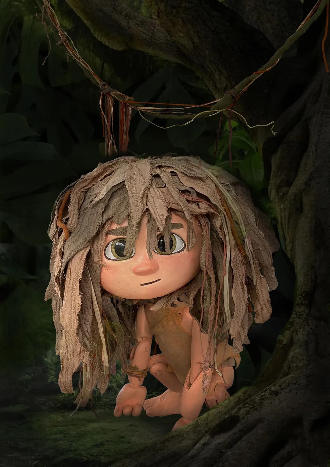 Cartel de La niña de la jungla